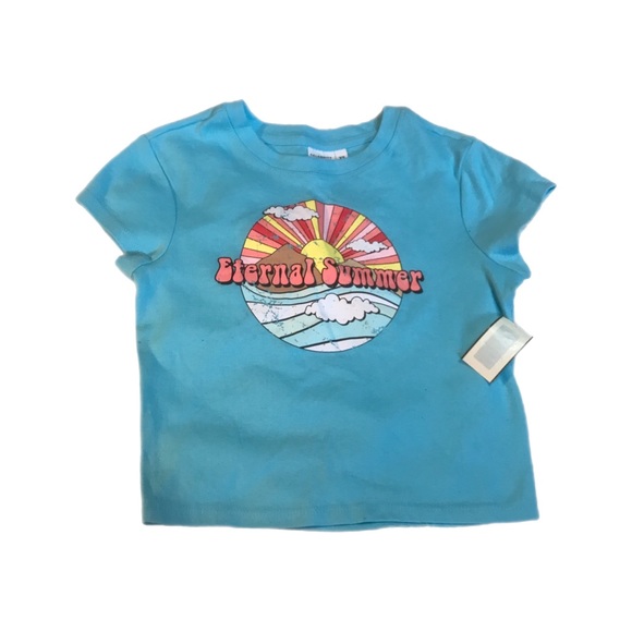 Celebrity Pink Tops - NWT Celebrity Pink Shirt Women’s Blue Eternal Summer Short | Size - XS